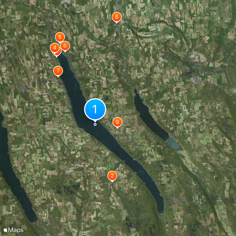 Skaneateles Lake Map
