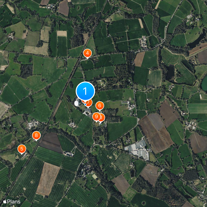 Jodrell Bank Observatory Map