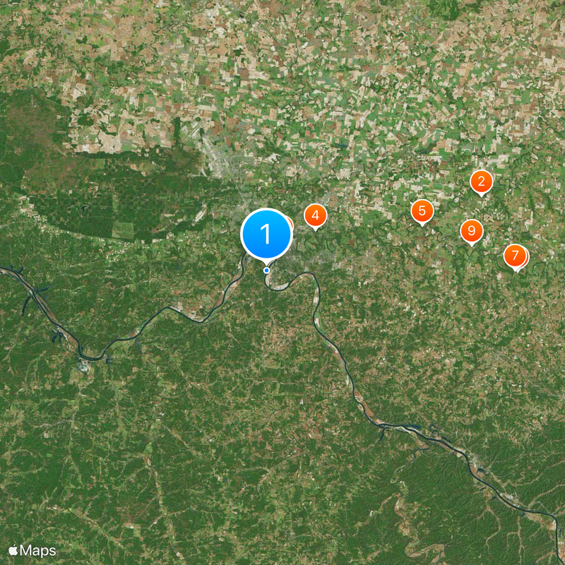 Contea di Montgomery Mappa