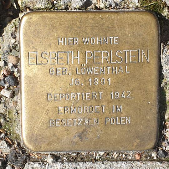 Stolperstein em memória de Elsbeth Perlstein