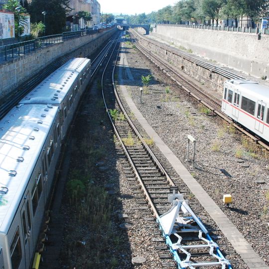 Ehem. Stadtbahn - Teilbereich der heutigen U4 in der KG Meidling
