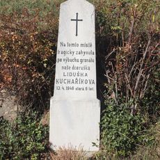 Kříž u silnice severně od Račic