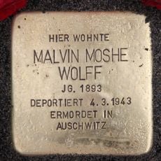 Stolperstein à la mémoire de Malvin Moshe Wolff