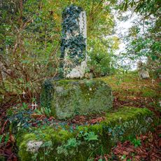 Churchyard cross shaft and base in St Stephen's churchyard, 3m south of the church
