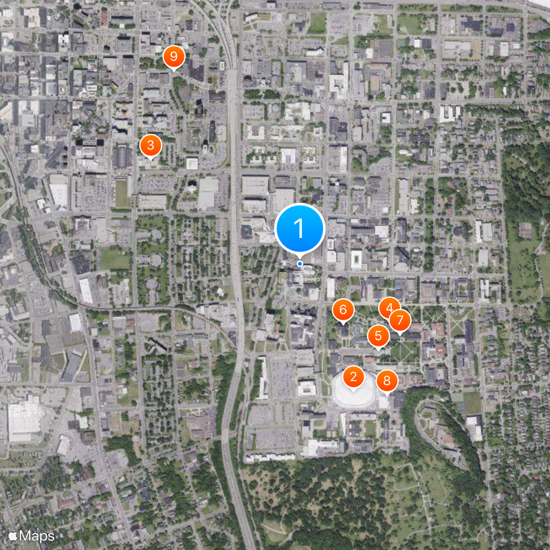State University of New York Upstate Medical University Map