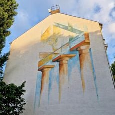 Mural in memory of the former synagogue in Levetzowstraße