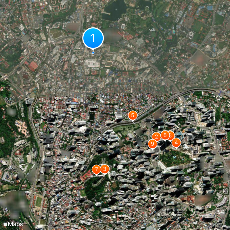 Kuala Lumpur Hospital Map