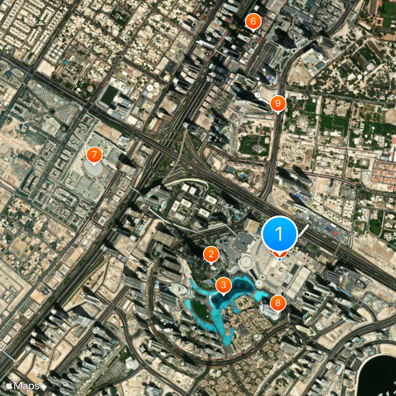 The Dubai Mall Mapa