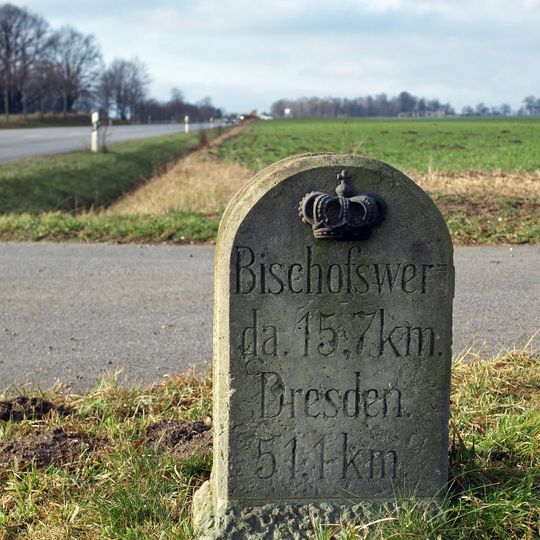 Königlich-Sächsischer Meilenstein Stiebitz