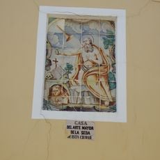 Ceramic panel of Saint Jerome