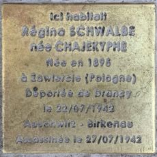 Stolperstein à la mémoire de Régina Schwalbe