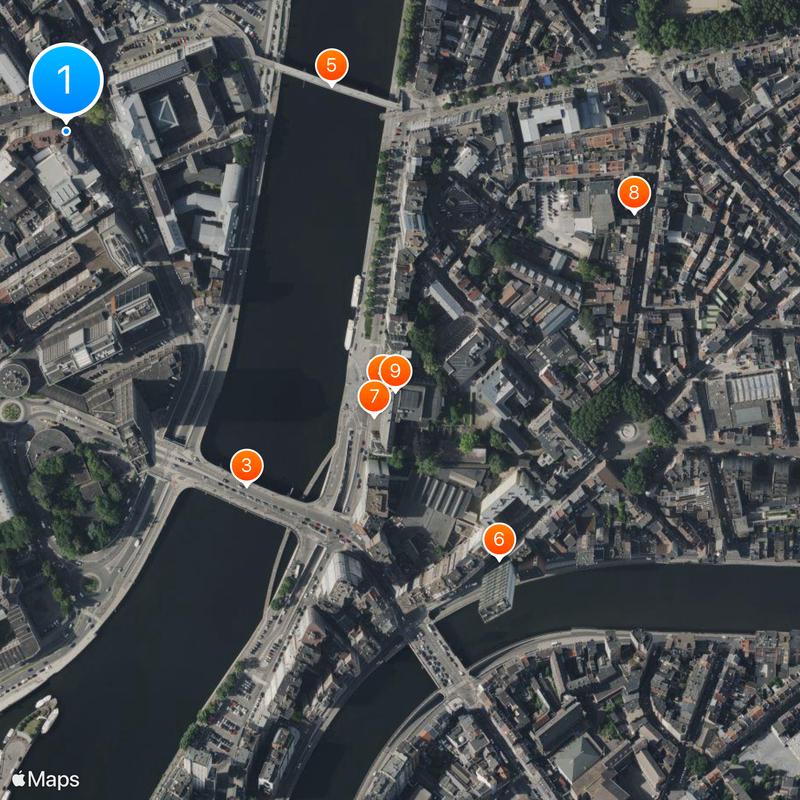 Universidad de Lieja Mapa