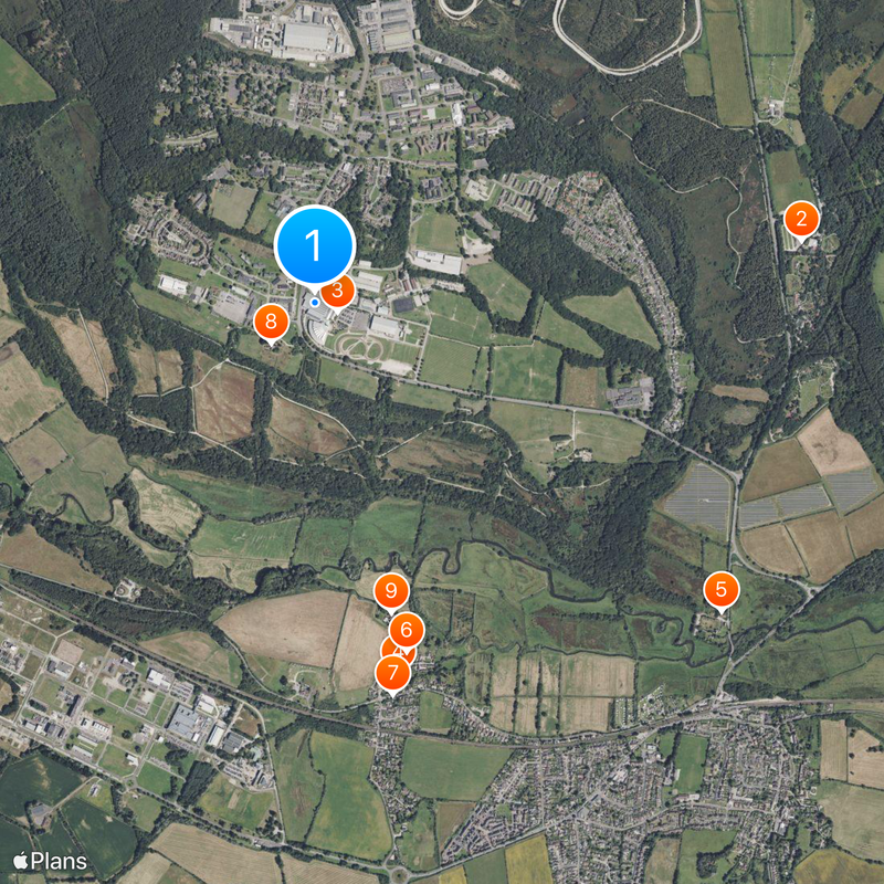 The Tank Museum Mapa