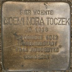 Stolperstein dedicated to Noemi Nora Toczek