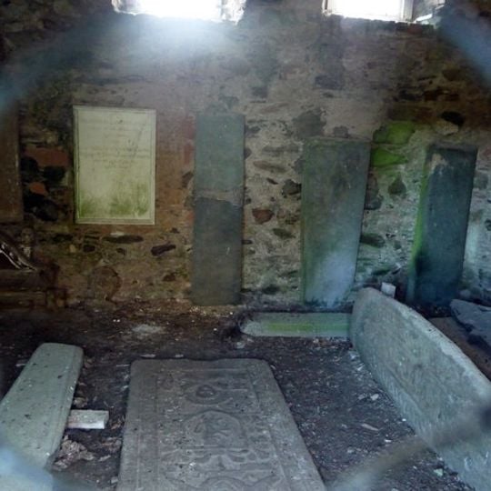 Kilfinan Church, carved stones and burial ground