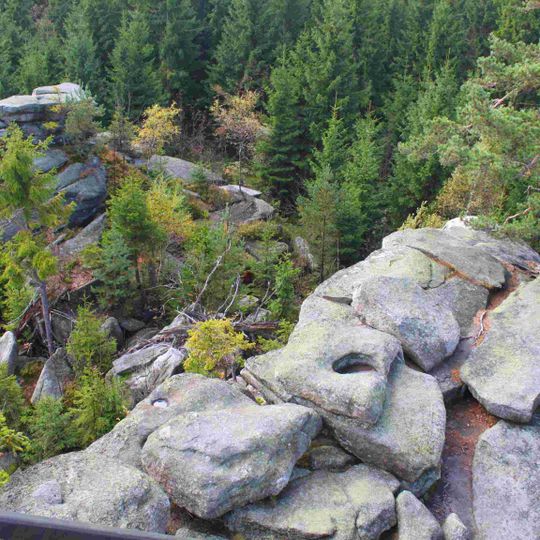 Burgsteinfelsen bei der Luisenburg SW von Bad Alexandersbad