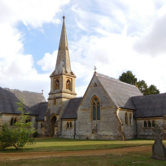 Pair Of Cemetery Chapels On A34 At Sp 2601 3951