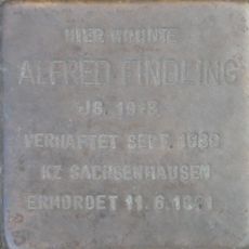 Stolperstein à la mémoire d’Alfred Findling