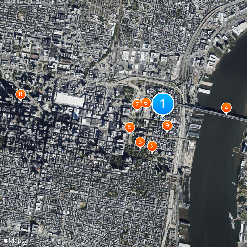 Betsy Ross House Map