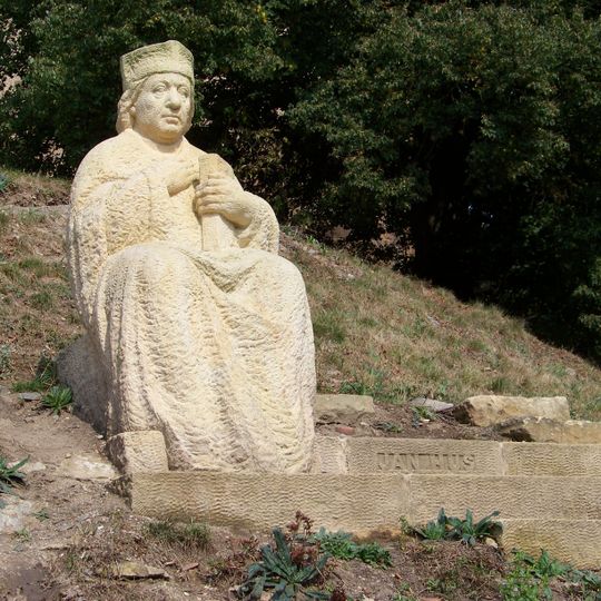 Statue of Jan Hus at Krakovec Castle