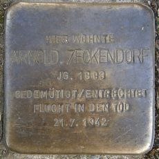 Stolperstein dedicated to Arnold Zeckendorf