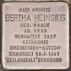 Bertha Heinsius, geborene Waack