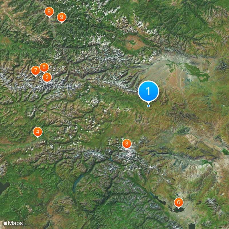 Pazyryk burials Mapa