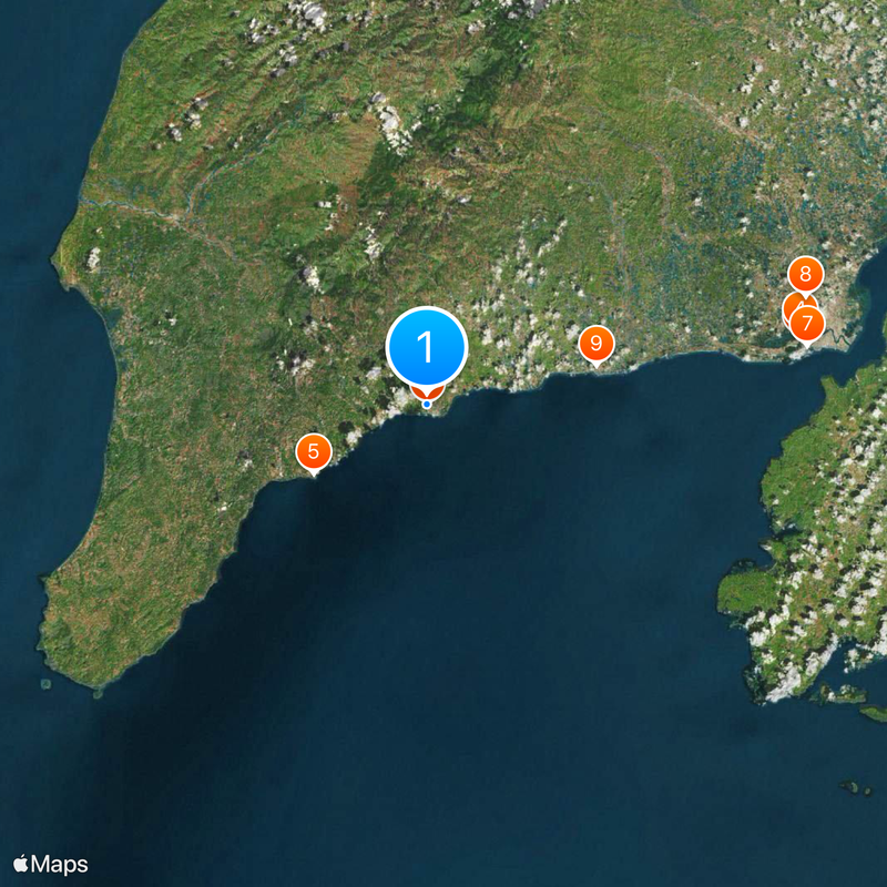Barock-Kirchen auf den Philippinen Karte