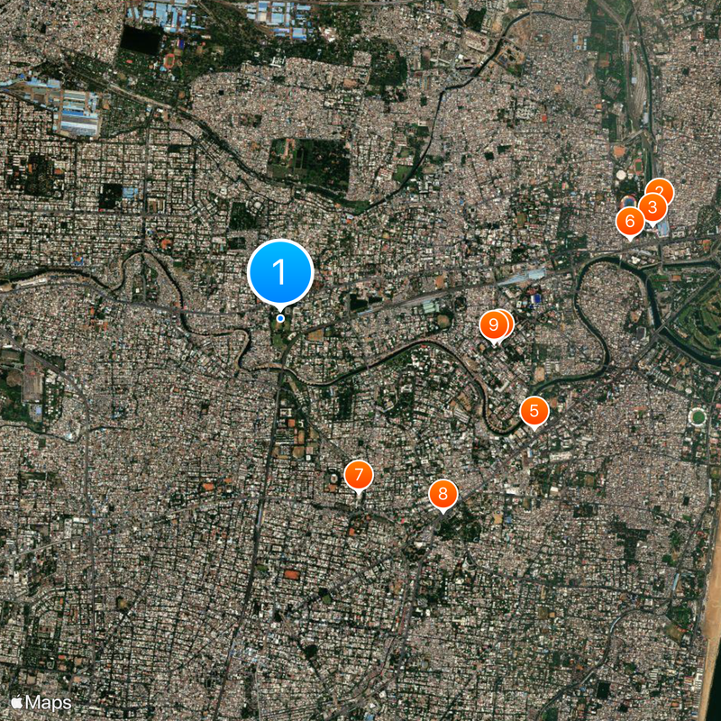 Pachaiyappa's College Map