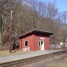 '''Wartehalle''' (Einzeldenkmal zu ID-Nr. 09301070) Lößnitzgrundstraße -
