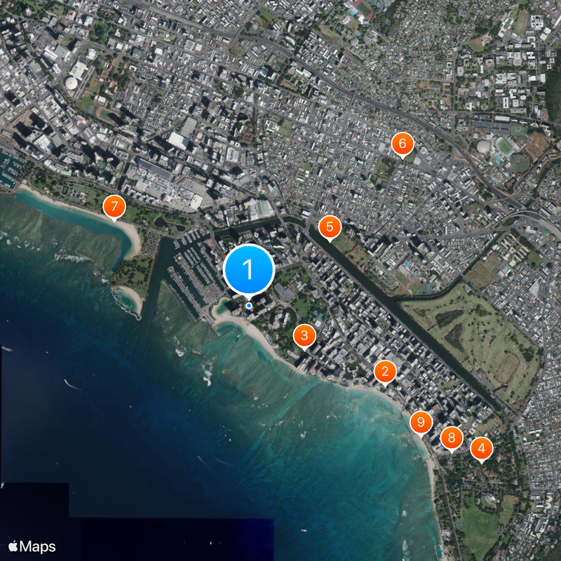 Hilton Hawaiian Village Map