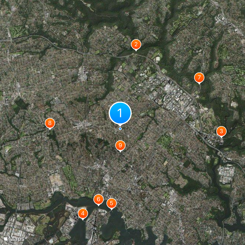 Bennelong Map