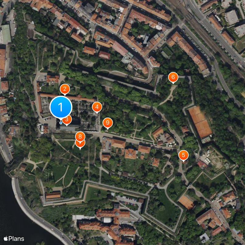 Vyšehrad Mapa