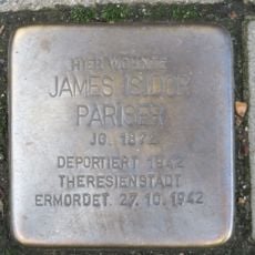 Stolperstein à la mémoire de James Isidor Pariser