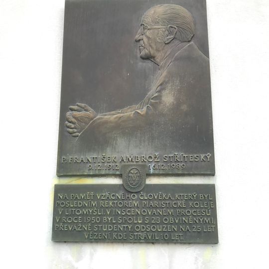 Pamětní deska Františka Ambrože Stříteského
