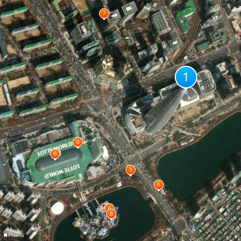 Lotte World Tower Mapa