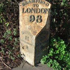Milestone, Bramfield, North end of village