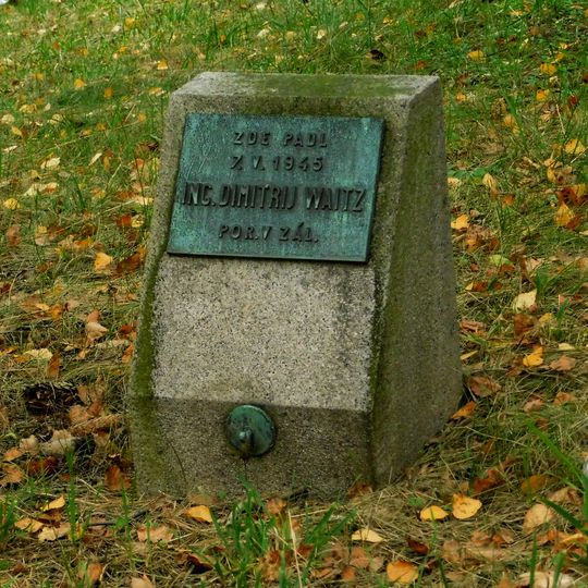 Pomník Dimitrije Waitze pod stadionem Evžena Rosického na Strahově