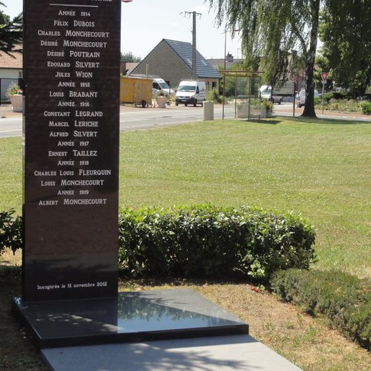 Nouveau monument aux morts de la Première Guerre mondiale de Loffre