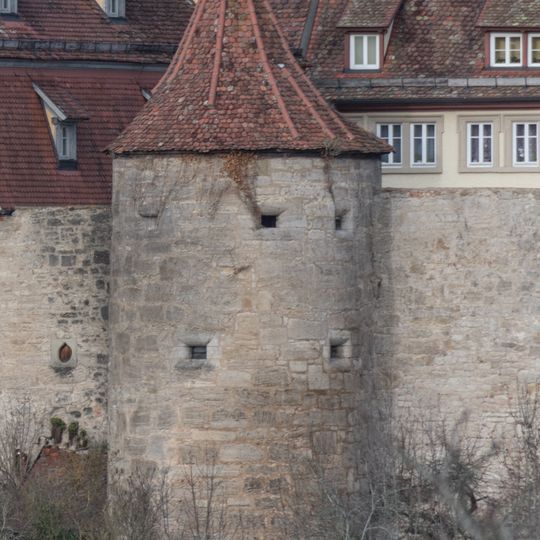 Wachturm Johanniterturm in Rothenburg ob der Tauber