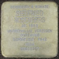 Stolperstein en memoria de Siegfried Rosenberg