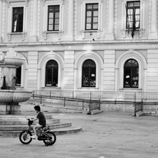 Monumental fountain in Piazza Risorgimento