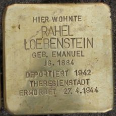 Stolperstein dedicated to Rahel Loebenstein
