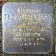 Stolperstein dedicated to Franziska Lewek