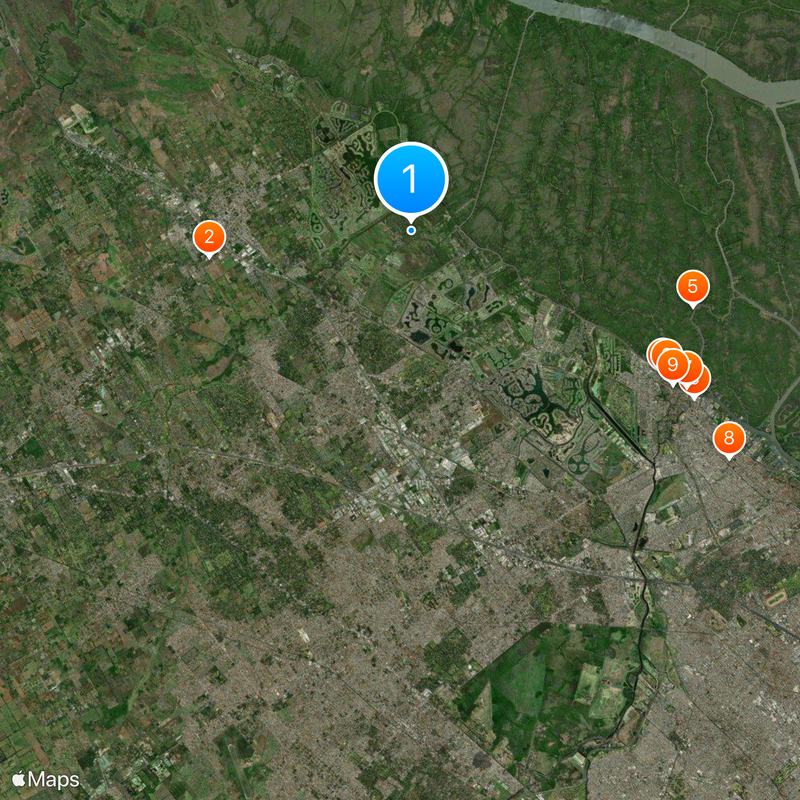 Dique Luján Map