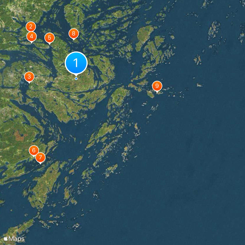 Gemeinde Värmdö Karte