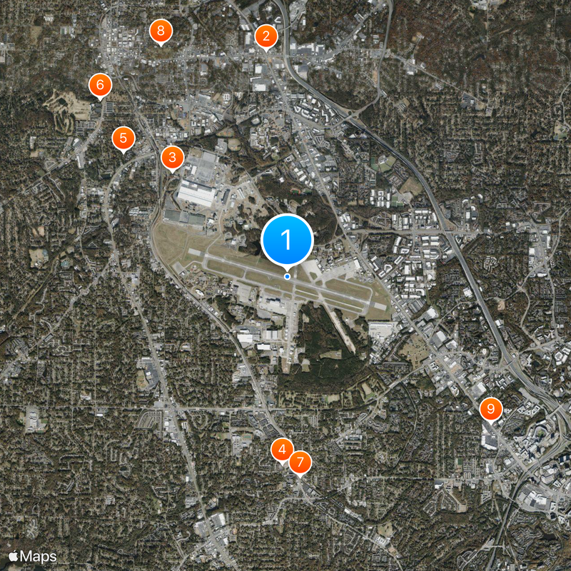 Dobbins Air Reserve Base Map