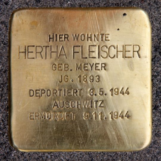 Stolperstein à la mémoire de Hertha Fleischer