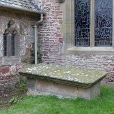 Chest tomb against south wall of nave east of porch of Church of St Giles