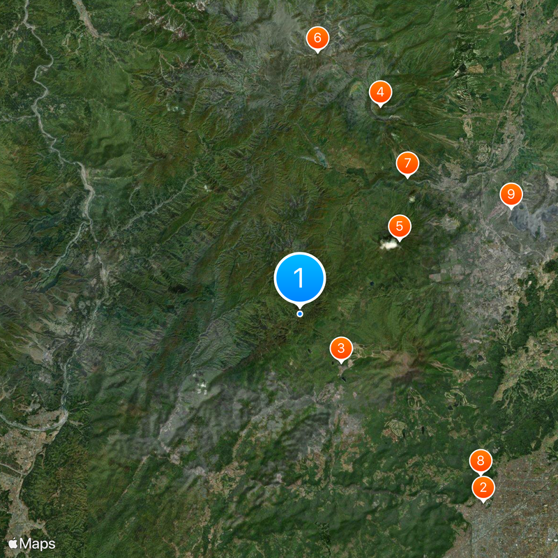 Mount Togakushi Mapa